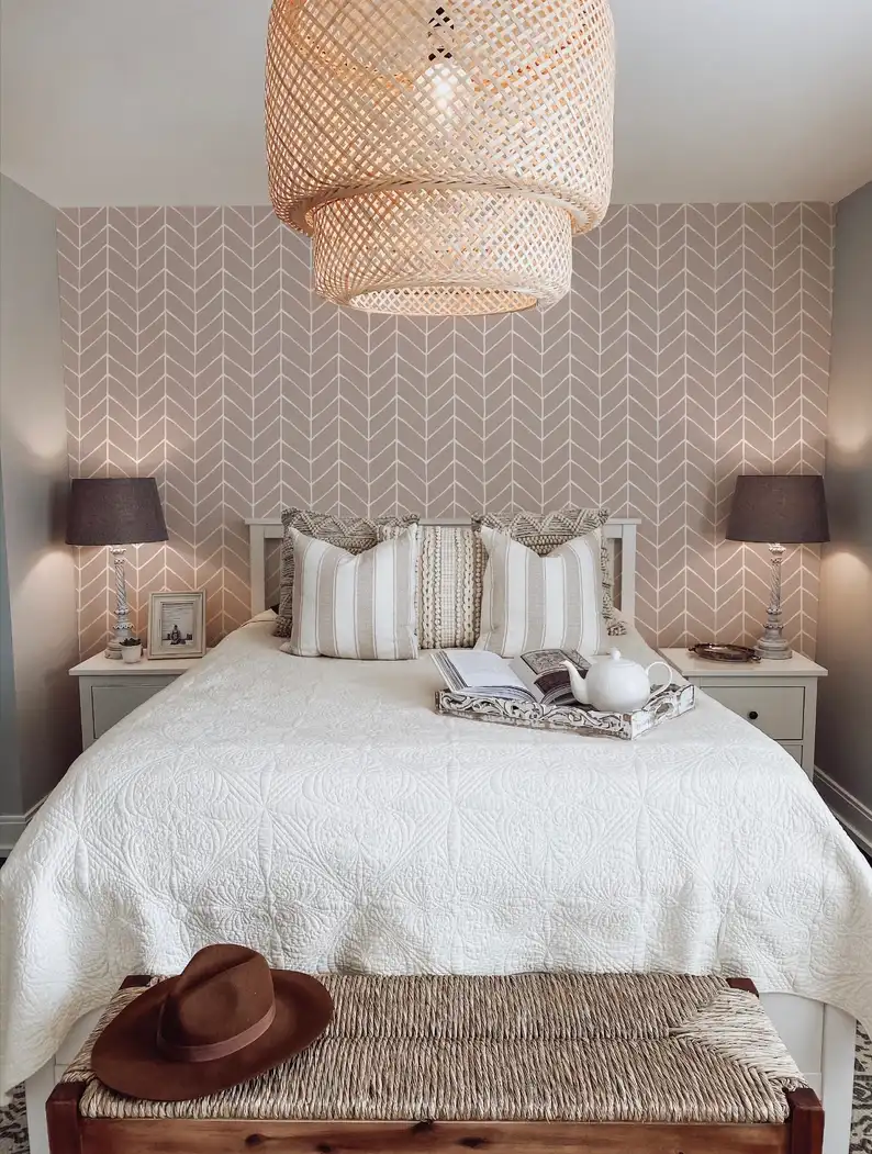 Wallpaper installation project in Aurora, IL