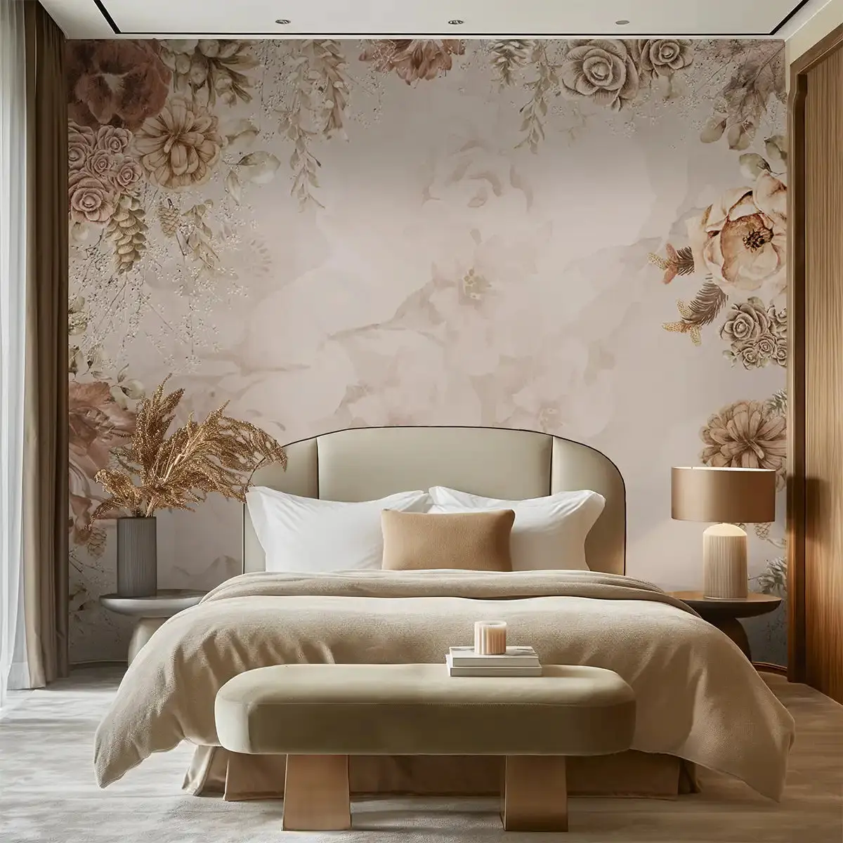 Wallpaper installation project in Naperville, IL