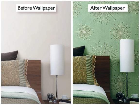 Wallpaper installation project in Waukegan, IL